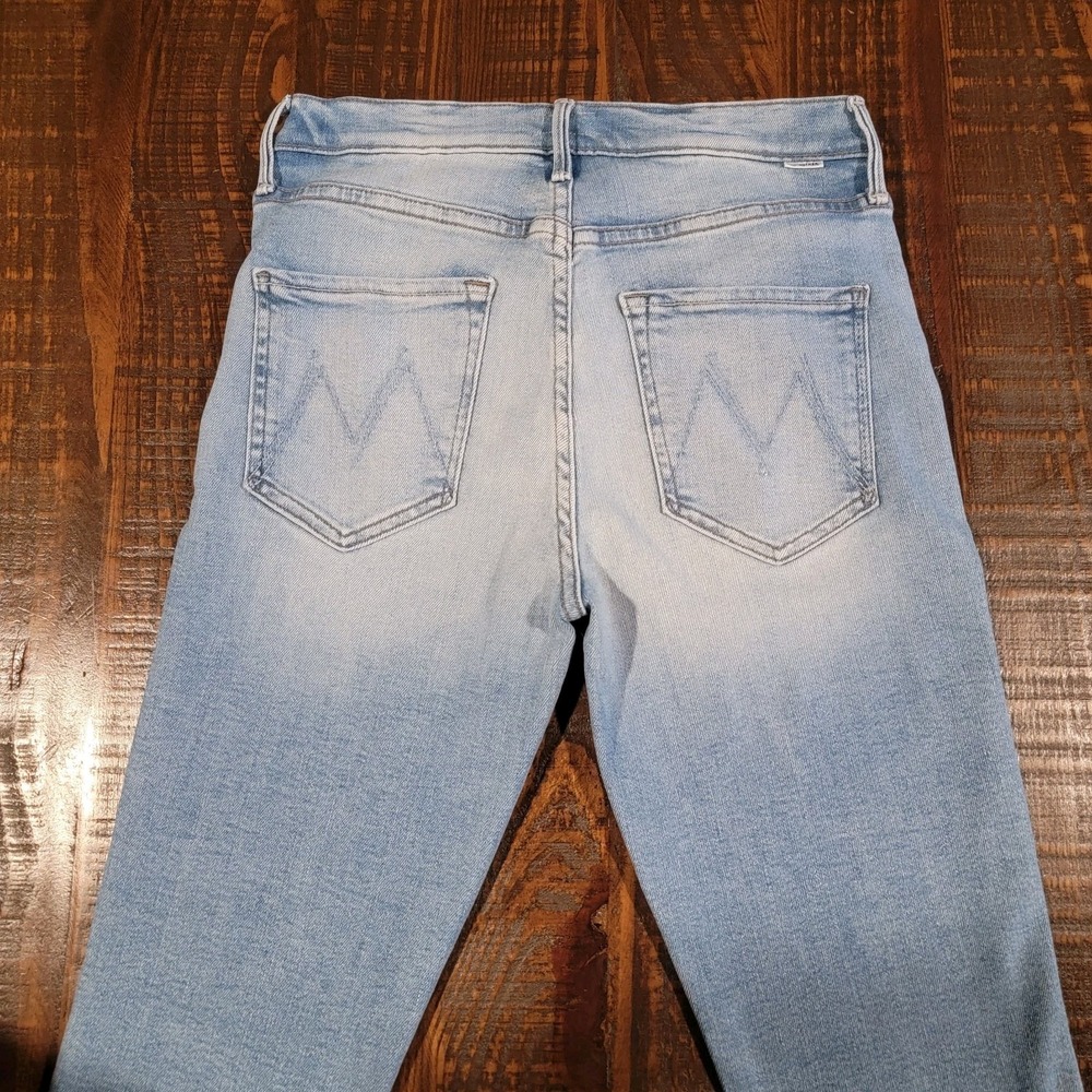 Mother Jeans Womens 28 Mid Rise Dazzler Ankle Fray Hopeless Romantic Distressed - Picture 14 of 14